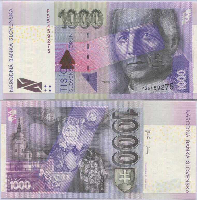 Slovakia 1000 Korun 2002 P 42 UNC