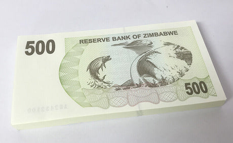 Zimbabwe 500 Dollars Bearer Cheque 2006 P 43 UNC Lot 50 PCS