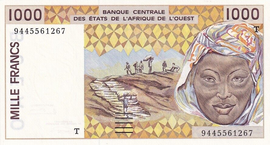 West African States Togo 1000 FRANCS 1994 P 811Td UNC