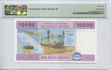 Central African Cameroun 10000 Fr. 2002 P 210Ua Superb Gem UNC PMG 69 EPQ Extra