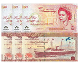 Malaysia Test Note 50th Anniversary 1972-2022 QEII Inaugural Visit UNC LOT 3 PCS