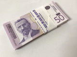 Serbia 50 Dinara 2011 P 56 a AUnc LOT 100 PCS See Scan