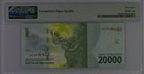 Indonesia 20000 Rupiah 2016/2018 P 158 c Superb Gem UNC PMG 67 EPQ