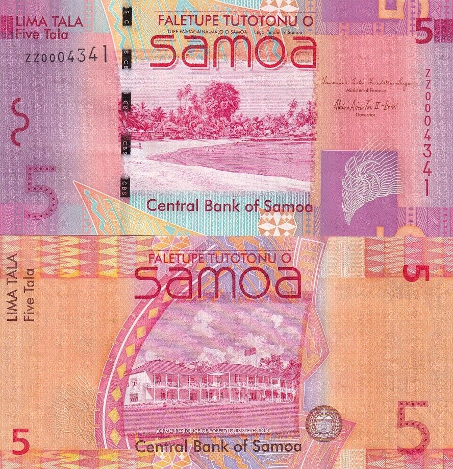 Western Samoa 5 Tala 2012 P 38 b REPLACEMENT ZZ UNC