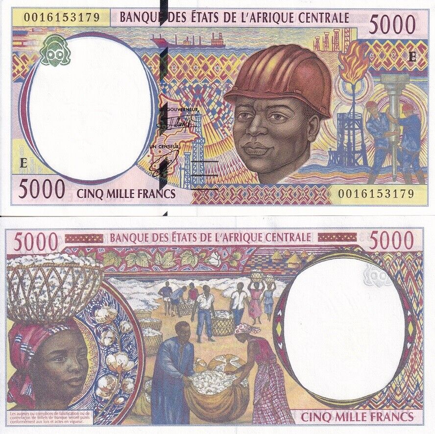 Central African States Republic 5000 Fr. 2000 P 304Ff UNC