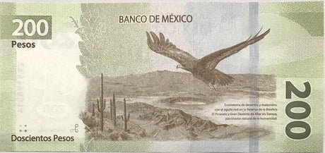 Mexico 200 Pesos 2022 Sign Alejandro Díaz Random Series P 135 UNC