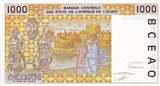 West African States Senegal 1000 FRANCS 1991 P 711Ka UNC