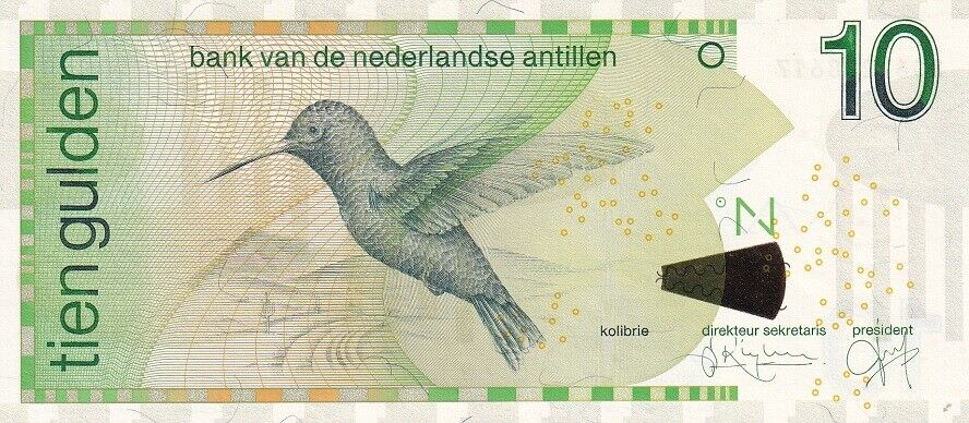 Netherlands Antilles 10 Gulden 1998 P 28 a UNC