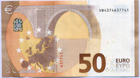 EURO 50 EUROS 2017 P 23 VB SPAIN HYBRID WINDOW UNC