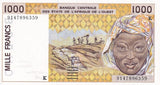 West African States Senegal 1000 FRANCS 1991 P 711Ka UNC