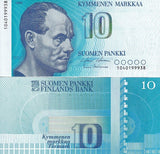 Finland 10 Markkaa 1986 P 113 UNC