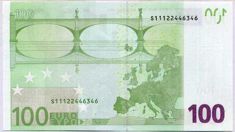 Euro 100 Euro Italy 2002 P 12 S Sign Trichet UNC
