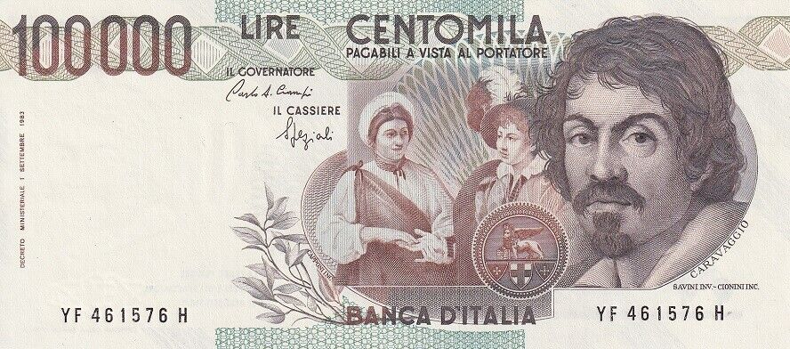 Italy 100000 Lire 1983 P 110 b UNC