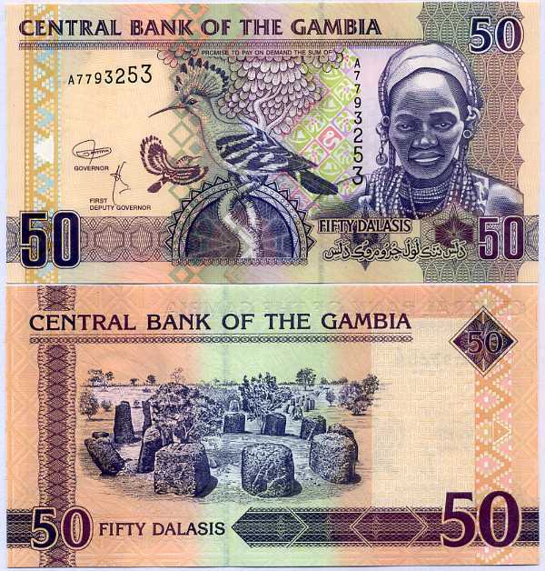 Gambia 50 Dalasis ND 2018 P 28 d UNC