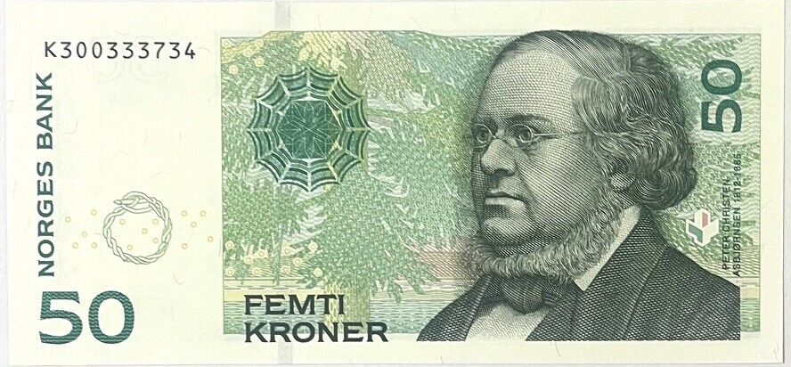 Norway 50 Kroner 2008 P 46 c UNC