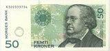 Norway 50 Kroner 2008 P 46 c UNC