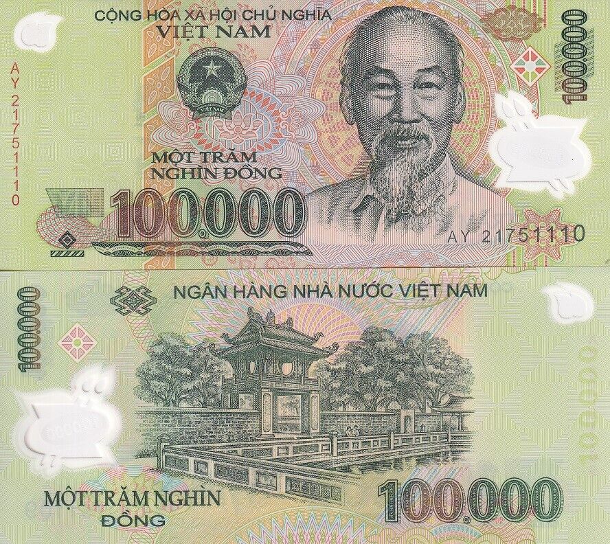 Vietnam 100000 Dong Mixed Year P 122 AU-UNC