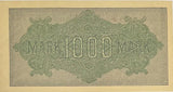 Germany 1000 Mark 1922 P 76 d Aunc