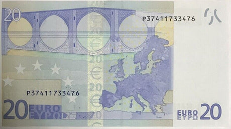 Euro 20 Euro 2002 P 16 P AU-UNC