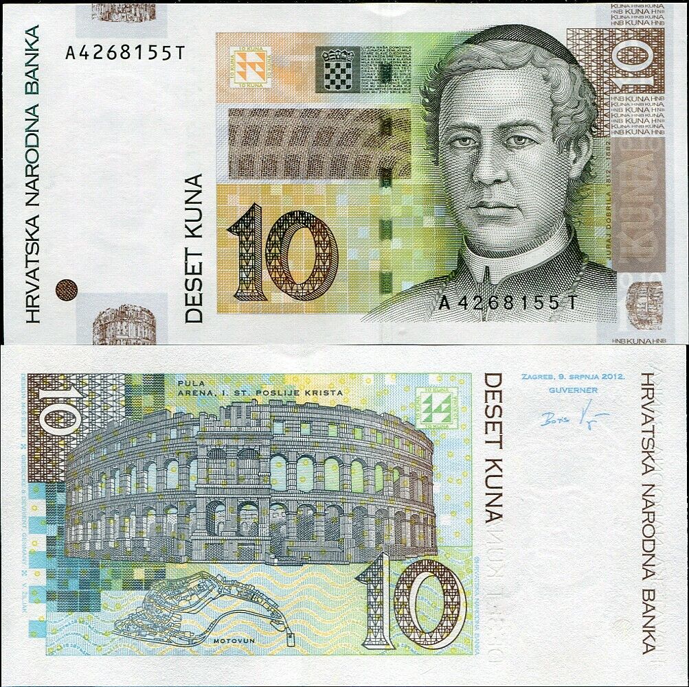 Croatia 10 Kuna 2012 P 38 UNC