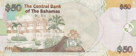 Bahamas 50 Dollars 2012 P 75A UNC