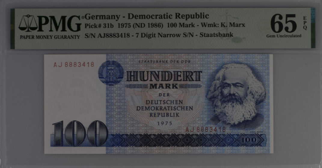 Germany 10 Deutsche Mark 1977 P 31 b GEM UNC PMG 65 EPQ