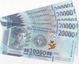 Guinea 20000 Francs 2020 P 50 UNC LOT 5 PCS