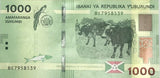 Burundi 1000 Francs 2021 P 51 UNC