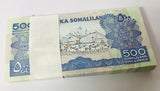Somaliland 500 Shillings 2011 P 6 AUnc See Scan Lot 100 Pcs 1 Bundle