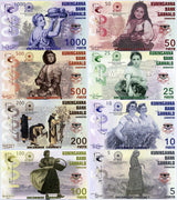 Kuninganna Territory Set 8 Pcs 5 10 25 50 100 200 500 1000 Fusto Series C2 2015