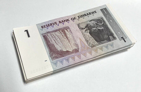 Zimbabwe 1 Dollar 2007 P 65 UNC LOT 100 PCS See Scan