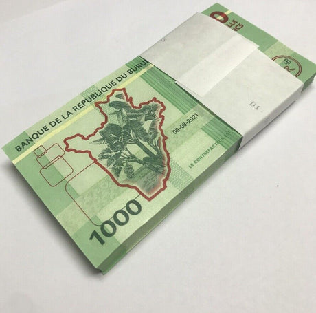 Burundi 1000 Francs 2021 P 51 UNC LOT 100 PCS