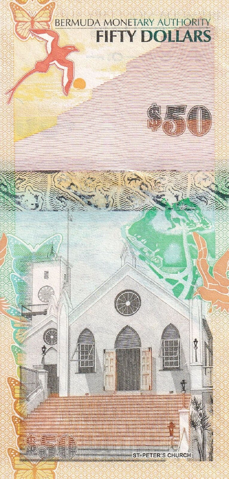 Bermuda 50 Dollars 2009 P 61A UNC