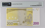 Euro 200 Euro 2002 P 19 X Germany Superb GEM UNC PMG 67 EPQ S/N X04914446222