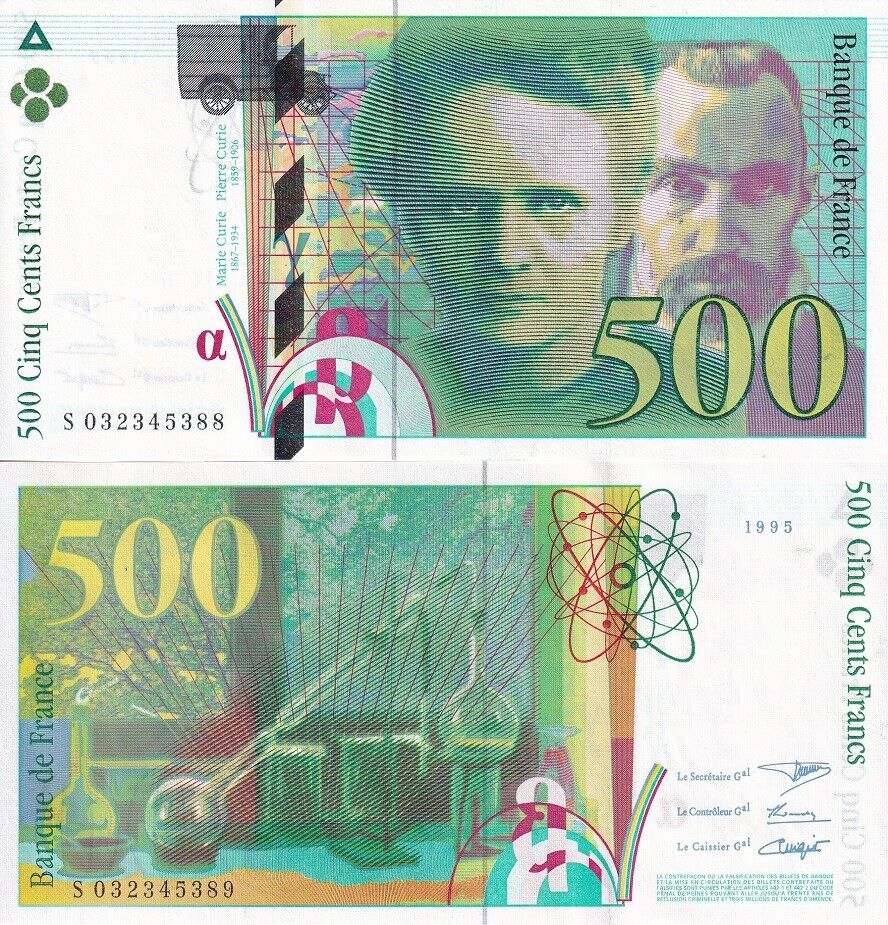 France 500 Francs 1995 P 160 b UNC