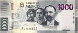 Mexico 1000 Pesos 2021 Sign Jonathan Random Series P 137 UNC