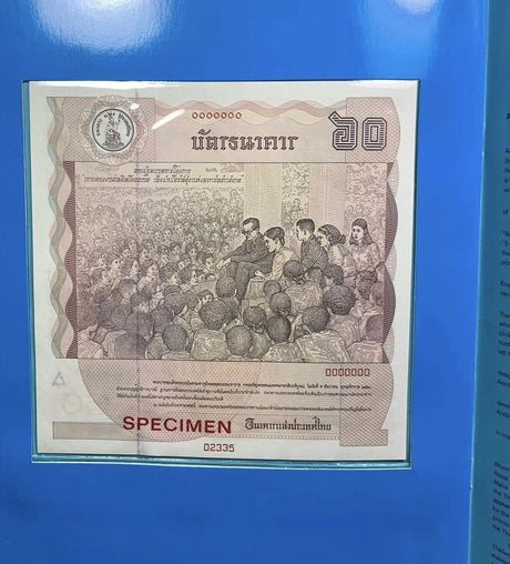 Thailand 60 Baht ND 1987 P 93 s SPECIMEN Comm. UNC W/ folder