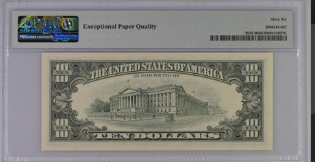 United States 10 Dollars USA 1995 P 499 B New York GEM UNC PMG 66 EPQ