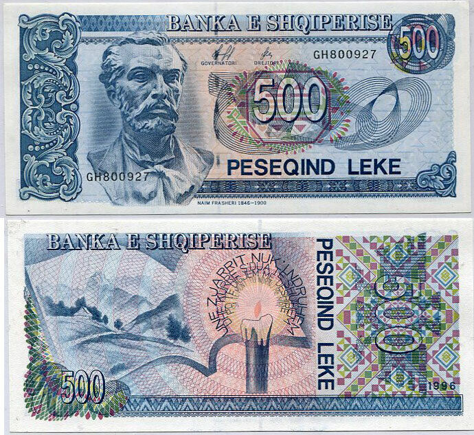Albania 500 Leke 1996 P 60 UNC