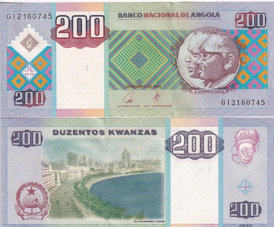 Angola 200 Kwanzas 2003 P 148 a UNC