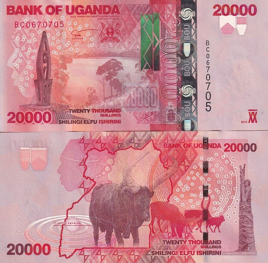 Uganda 20000 Shillings 2015 P 53 c UNC