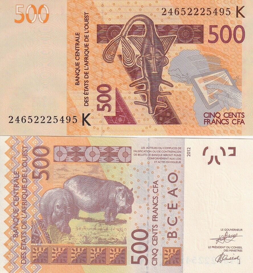 West African States Senegal 500 Francs 2024 P 719 K UNC LOT 5 PCS