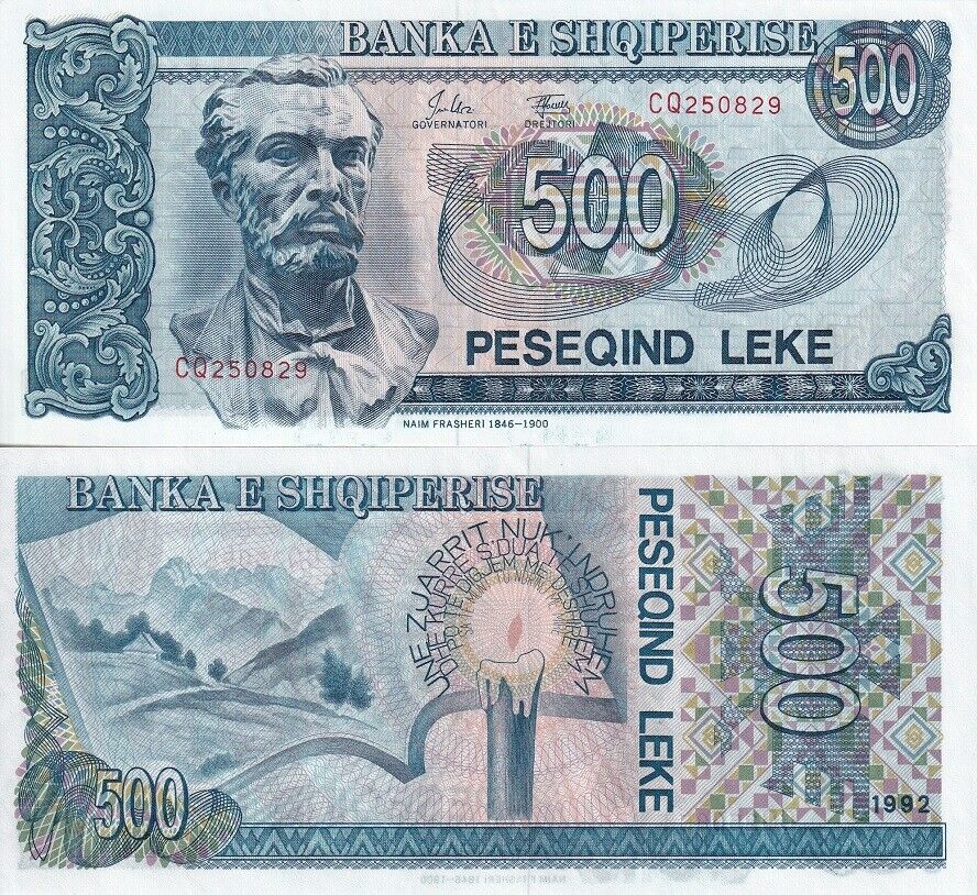Albania 500 Leke 1992 P 53 UNC