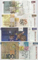 Slovenia SET 4 UNC 10 20 50 100 Tolajev 1992 - 2003 P 11 12 13 31