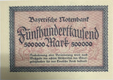Germany -Bayern 500000 Mark 1923 P S930 AU-UNC