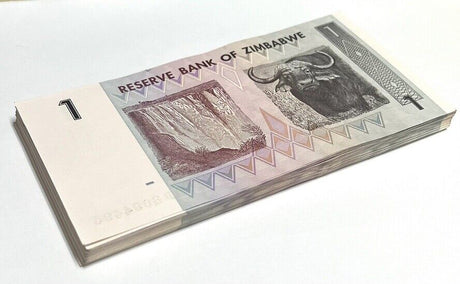 Zimbabwe 1 Dollar 2007 P 65 UNC LOT 25 PCS