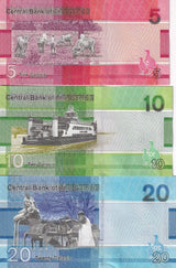 Gambia Set 3 Pcs 5 10 20 Dalasis 2023 / 2024 P 37 38 39 UNC