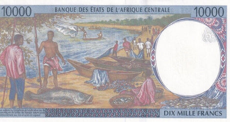 Central African States Gabon 10000 Francs 2000 P 405Lf AU-UNC