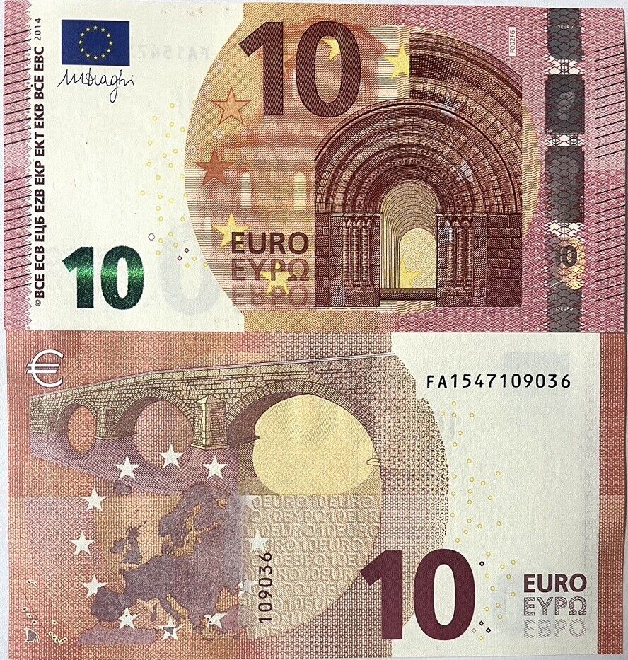 Euro 10 Euro Bulgaria 2014 P 21 FA UNC