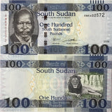 South Sudan 100 Pounds 2019 P 15 UNC LOT 10 PCS